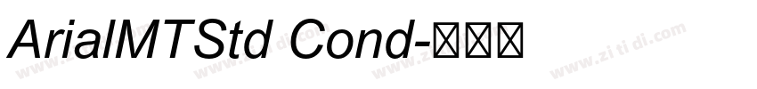 ArialMTStd Cond字体转换